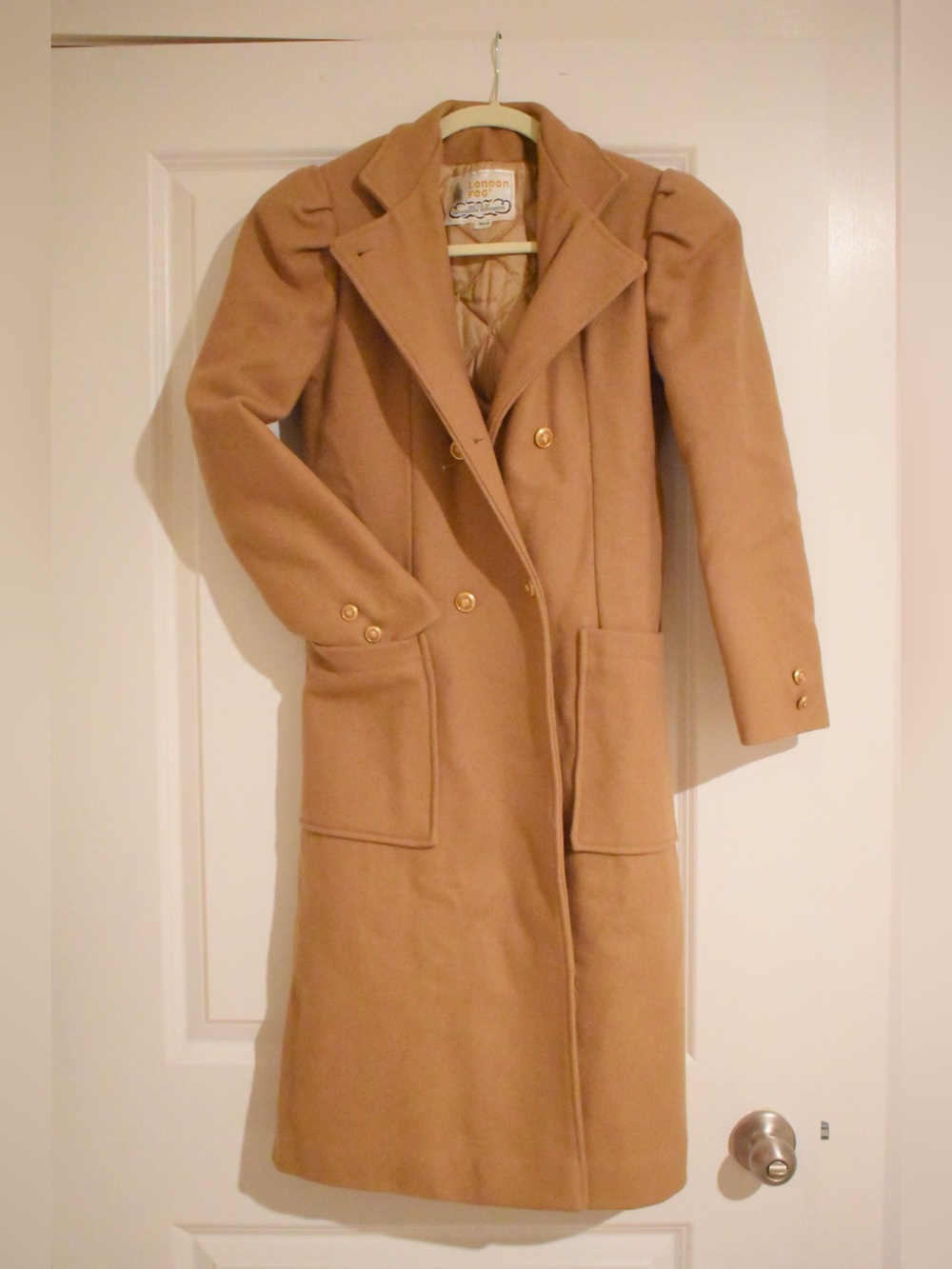 London Fog Vintage Style Woman's Trench Coat, Size 8. Wool. Amazing Condition!